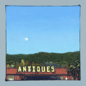 Antiques - Oil pastel painting by Harry Boardman