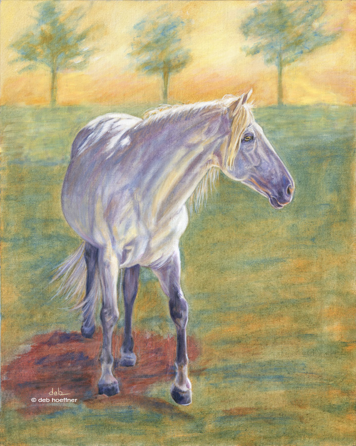 Andalusian horse painting