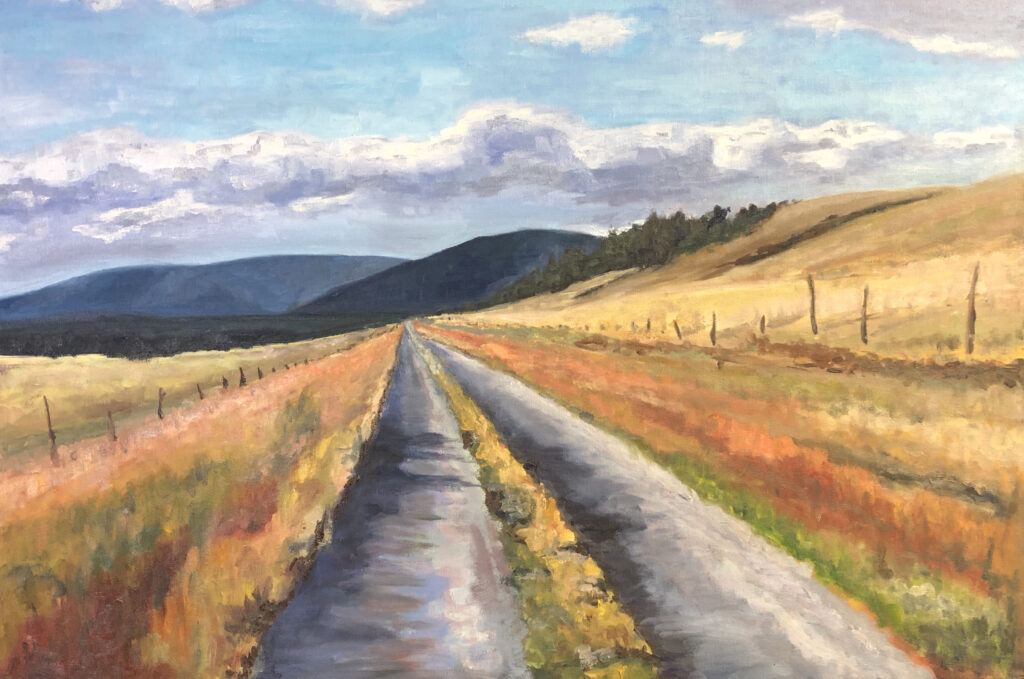 Jen Gorman-Strawbridge Ranch Road oil painting