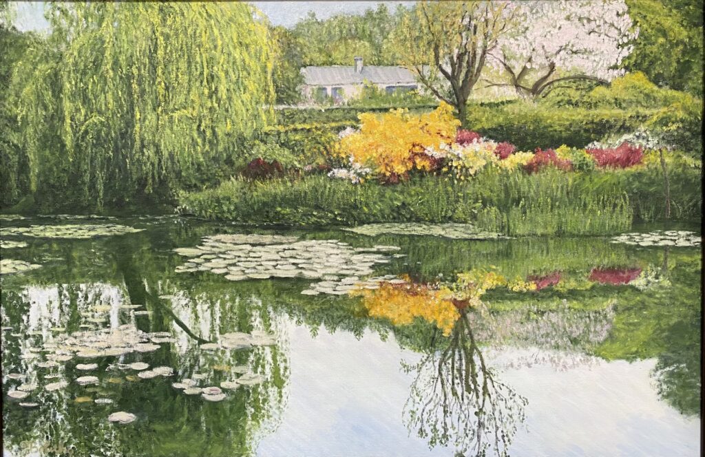 Gilbert Bolitho The Pond at Giverny oil on canvas painting