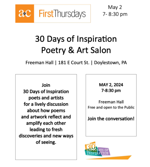 30 Days of Inspiration – Poetry & Art Salon
