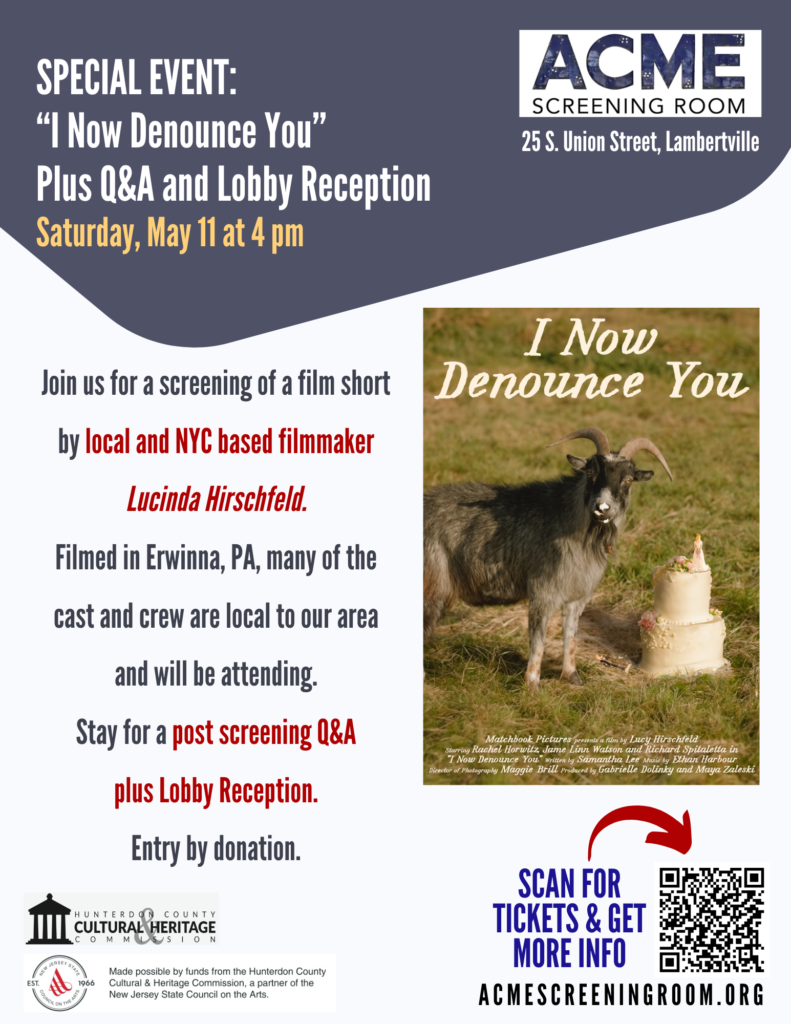 SPECIAL EVENT: I Now Denounce You Plus Q&A and Lobby Reception